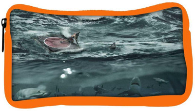 

Snoogg Eco Friendly Canvas Sharks Designer Student Pen Pencil Case Coin Purse Pouch Cosmetic Makeup Bag (ORANGE) Pouch(Multicolor)
