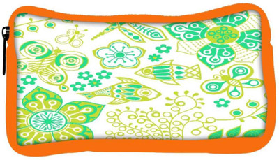 

Snoogg Eco Friendly Canvas Butterfly And Fishes Designer Student Pen Pencil Case Coin Purse Pouch Cosmetic Makeup Bag (ORANGE) Pouch(Multicolor)