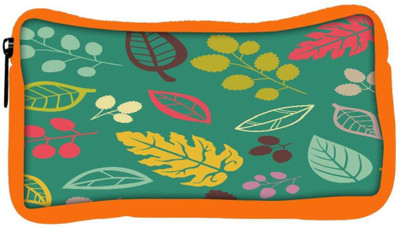 

Snoogg Eco Friendly Canvas Colorful Leaves Blue Designer Student Pen Pencil Case Coin Purse Pouch Cosmetic Makeup Bag (ORANGE) Pouch(Multicolor)
