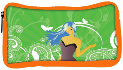 

Snoogg Eco Friendly Canvas Abstract Illustration Student Pen Pencil Case Coin Purse Pouch Cosmetic Makeup Bag (ORANGE) Pouch(Multicolor)