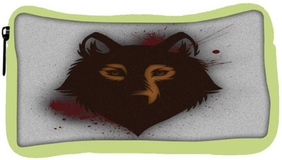 

Snoogg Eco Friendly Canvas Bold Wolf Student Pen Pencil Case Coin Purse Pouch Cosmetic Makeup Bag (GREEN) Pouch(Multicolor)