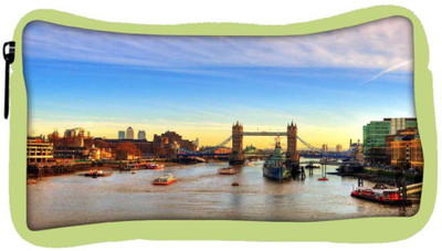 

Snoogg Eco Friendly Canvas Abstract Lake In City Designer Student Pen Pencil Case Coin Purse Pouch Cosmetic Makeup Bag (GREEN) Pouch(Multicolor)