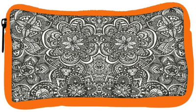 

Snoogg Eco Friendly Canvas Black And White Abstract Student Pen Pencil Case Coin Purse Pouch Cosmetic Makeup Bag (ORANGE) Pouch(Multicolor)