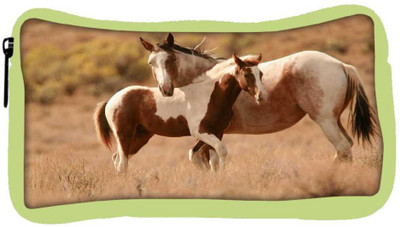 

Snoogg Eco Friendly Canvas Colorful Abstract Horse Designer Student Pen Pencil Case Coin Purse Pouch Cosmetic Makeup Bag (GREEN) Pouch(Multicolor)