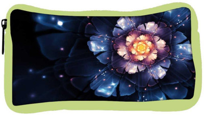 

Snoogg Eco Friendly Canvas Beautiful Blue Flower Designer Student Pen Pencil Case Coin Purse Pouch Cosmetic Makeup Bag (GREEN) Pouch(Multicolor)