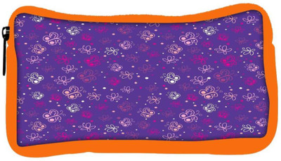 

Snoogg Eco Friendly Canvas Small Butterflies Purple Pattern Designer Student Pen Pencil Case Coin Purse Pouch Cosmetic Makeup Bag (ORANGE) Pouch(Multicolor)