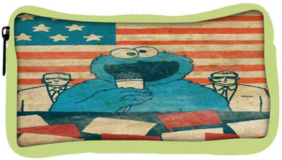 

Snoogg Eco Friendly Canvas Monster Singing Designer Student Pen Pencil Case Coin Purse Pouch Cosmetic Makeup Bag (GREEN) Pouch(Multicolor)
