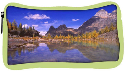 

Snoogg Eco Friendly Canvas Water Side Hills Designer Student Pen Pencil Case Coin Purse Pouch Cosmetic Makeup Bag (GREEN) Pouch(Multicolor)