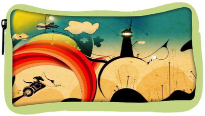 

Snoogg Eco Friendly Canvas The Abstract Life 2559 Student Pen Pencil Case Coin Purse Pouch Cosmetic Makeup Bag (GREEN) Pouch(Multicolor)