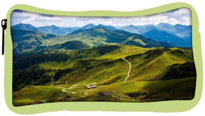 

Snoogg Eco Friendly Canvas Green Mountains Designer Student Pen Pencil Case Coin Purse Pouch Cosmetic Makeup Bag (GREEN) Pouch(Multicolor)