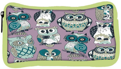 

Snoogg Eco Friendly Canvas Dull Owl Designer Student Pen Pencil Case Coin Purse Pouch Cosmetic Makeup Bag (GREEN) Pouch(Multicolor)