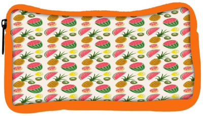 

Snoogg Eco Friendly Canvas Fruit Healthy Pattern Student Pen Pencil Case Coin Purse Pouch Cosmetic Makeup Bag (ORANGE) Pouch(Multicolor)