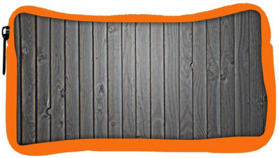 

Snoogg Eco Friendly Canvas Black Wood Designer Student Pen Pencil Case Coin Purse Pouch Cosmetic Makeup Bag (ORANGE) Pouch(Multicolor)