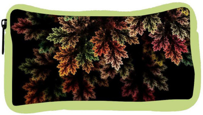 

Snoogg Eco Friendly Canvas Fractal Leaves Digital Art Designer Student Pen Pencil Case Coin Purse Pouch Cosmetic Makeup Bag (GREEN) Pouch(Multicolor)