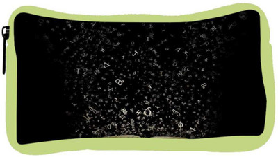 

Snoogg Eco Friendly Canvas Open Book Designer Student Pen Pencil Case Coin Purse Pouch Cosmetic Makeup Bag (GREEN) Pouch(Multicolor)