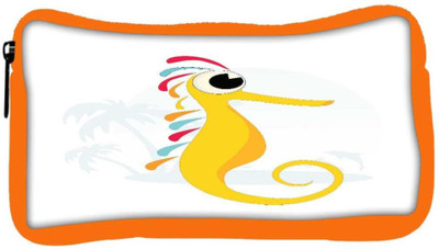 

Snoogg Eco Friendly Canvas Seahorse Illustration Student Pen Pencil Case Coin Purse Pouch Cosmetic Makeup Bag (ORANGE) Pouch(Multicolor)