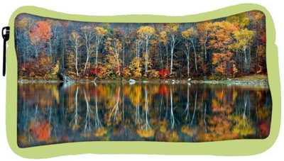 

Snoogg Eco Friendly Canvas Golden Reflection Nature Designer Student Pen Pencil Case Coin Purse Pouch Cosmetic Makeup Bag (GREEN) Pouch(Multicolor)