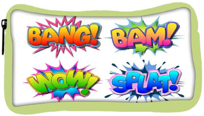 

Snoogg Eco Friendly Canvas Bang Bam Wow Splat Student Pen Pencil Case Coin Purse Pouch Cosmetic Makeup Bag (GREEN) Pouch(Multicolor)