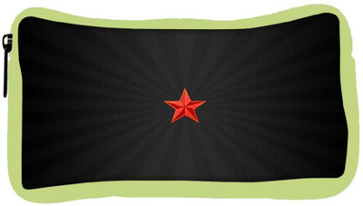 

Snoogg Eco Friendly Canvas Red Star Designer Student Pen Pencil Case Coin Purse Pouch Cosmetic Makeup Bag (GREEN) Pouch(Multicolor)