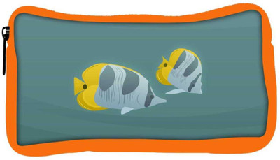 

Snoogg Eco Friendly Canvas Tiger Fish Designer Student Pen Pencil Case Coin Purse Pouch Cosmetic Makeup Bag (ORANGE) Pouch(Multicolor)