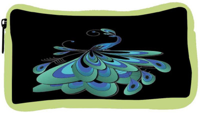 

Snoogg Eco Friendly Canvas Peacock Feather Student Pen Pencil Case Coin Purse Pouch Cosmetic Makeup Bag (GREEN) Pouch(Multicolor)