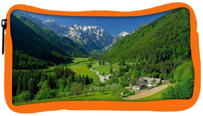 

Snoogg Eco Friendly Canvas Abstract Natuer Designer Student Pen Pencil Case Coin Purse Pouch Cosmetic Makeup Bag (ORANGE) Pouch(Multicolor)