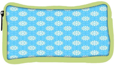 

Snoogg Eco Friendly Canvas White Floral Blue Pattern Designer Student Pen Pencil Case Coin Purse Pouch Cosmetic Makeup Bag (GREEN) Pouch(Multicolor)