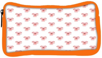 

Snoogg Eco Friendly Canvas Small Puppy White Pattern Designer Student Pen Pencil Case Coin Purse Pouch Cosmetic Makeup Bag (ORANGE) Pouch(Multicolor)