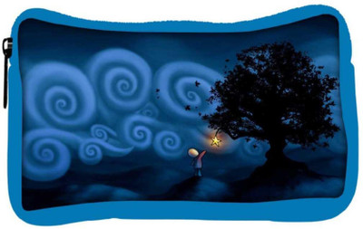 

Snoogg Eco Friendly Canvas Small Star Designer Student Pen Pencil Case Coin Purse Pouch Cosmetic Makeup Bag (BLUE) Pouch(Multicolor)