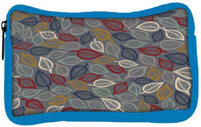

Snoogg Eco Friendly Canvas Grey Pattern Leaves Designer Student Pen Pencil Case Coin Purse Pouch Cosmetic Makeup Bag (BLUE) Pouch(Multicolor)