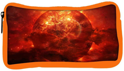 

Snoogg Eco Friendly Canvas Solar Sun Designer Student Pen Pencil Case Coin Purse Pouch Cosmetic Makeup Bag (ORANGE) Pouch(Multicolor)