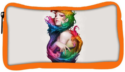 

Snoogg Eco Friendly Canvas Angel Of Colors Designer Student Pen Pencil Case Coin Purse Pouch Cosmetic Makeup Bag (ORANGE) Pouch(Multicolor)