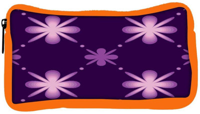 

Snoogg Eco Friendly Canvas Floral Purple Pattern Designer Student Pen Pencil Case Coin Purse Pouch Cosmetic Makeup Bag (ORANGE) Pouch(Multicolor)