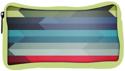 

Snoogg Eco Friendly Canvas Abstract Colorful Strips Designer Student Pen Pencil Case Coin Purse Pouch Cosmetic Makeup Bag (GREEN) Pouch(Multicolor)