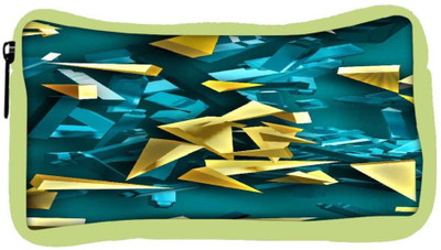 

Snoogg Eco Friendly Canvas Golden And Blue Pieces Designer Student Pen Pencil Case Coin Purse Pouch Cosmetic Makeup Bag (GREEN) Pouch(Multicolor)