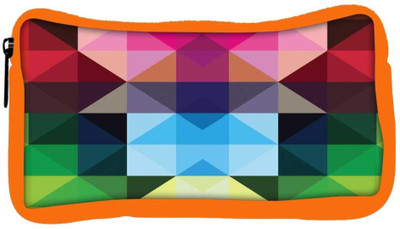 

Snoogg Eco Friendly Canvas Colorful Rhombuses Student Pen Pencil Case Coin Purse Pouch Cosmetic Makeup Bag (ORANGE) Pouch(Multicolor)