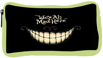 

Snoogg Eco Friendly Canvas We’Re All Mad Here Student Pen Pencil Case Coin Purse Pouch Cosmetic Makeup Bag (GREEN) Pouch(Multicolor)
