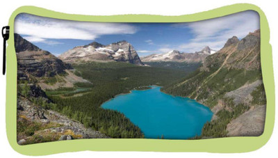 

Snoogg Eco Friendly Canvas Blue Water Between Mountain Designer Student Pen Pencil Case Coin Purse Pouch Cosmetic Makeup Bag (GREEN) Pouch(Multicolor)