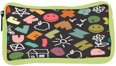 

Snoogg Eco Friendly Canvas Colorful Alphabets Designer Student Pen Pencil Case Coin Purse Pouch Cosmetic Makeup Bag (GREEN) Pouch(Multicolor)