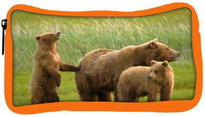 

Snoogg Eco Friendly Canvas Family Of Bear Designer Student Pen Pencil Case Coin Purse Pouch Cosmetic Makeup Bag (ORANGE) Pouch(Multicolor)