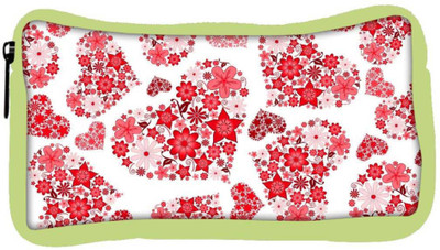 

Snoogg Eco Friendly Canvas Floral Hearts Holiday Designer Student Pen Pencil Case Coin Purse Pouch Cosmetic Makeup Bag (GREEN) Pouch(Multicolor)