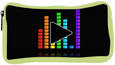 

Snoogg Eco Friendly Canvas Play The Music Designer Student Pen Pencil Case Coin Purse Pouch Cosmetic Makeup Bag (GREEN) Pouch(Multicolor)