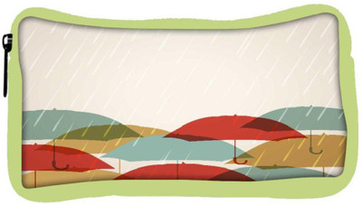 

Snoogg Eco Friendly Canvas Abstract Rainy Season Background Student Pen Pencil Case Coin Purse Pouch Cosmetic Makeup Bag (GREEN) Pouch(Multicolor)