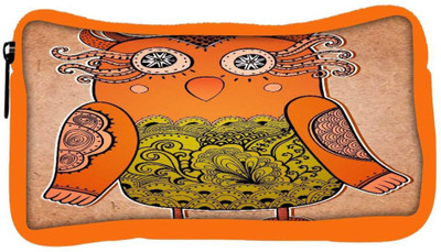 

Snoogg Eco Friendly Canvas Cute Owl On Real Cardboard Background Lacy Bird On Paper Student Pen Pencil Case Coin Purse Pouch Cosmetic Makeup Bag (ORANGE) Pouch(Multicolor)