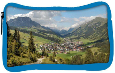 

Snoogg Eco Friendly Canvas Houses And Trees Designer Student Pen Pencil Case Coin Purse Pouch Cosmetic Makeup Bag (BLUE) Pouch(Multicolor)