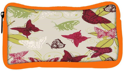 

Snoogg Eco Friendly Canvas Red Butterflies Designer Student Pen Pencil Case Coin Purse Pouch Cosmetic Makeup Bag (ORANGE) Pouch(Multicolor)