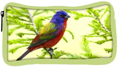 

Snoogg Eco Friendly Canvas Colorful Bird Designer Student Pen Pencil Case Coin Purse Pouch Cosmetic Makeup Bag (GREEN) Pouch(Multicolor)