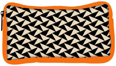 

Snoogg Eco Friendly Canvas Abstract Pattern Student Pen Pencil Case Coin Purse Pouch Cosmetic Makeup Bag (ORANGE) Pouch(Multicolor)