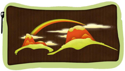 

Snoogg Eco Friendly Canvas Rainbow Above The Mountains 2688 Student Pen Pencil Case Coin Purse Pouch Cosmetic Makeup Bag (GREEN) Pouch(Multicolor)