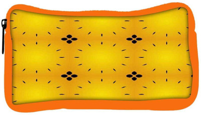

Snoogg Eco Friendly Canvas Abstract Black Yellow Pattern Designer Student Pen Pencil Case Coin Purse Pouch Cosmetic Makeup Bag (ORANGE) Pouch(Multicolor)